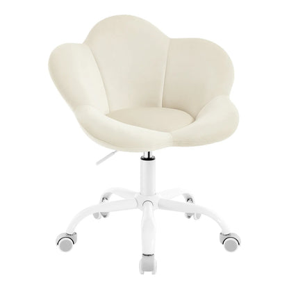 Chaise de bureau enfant Bloom Velvet™ | design fleur et velours