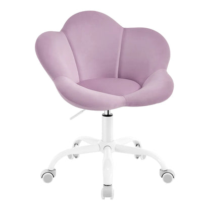 Chaise de bureau enfant Bloom Velvet™ | design fleur et velours